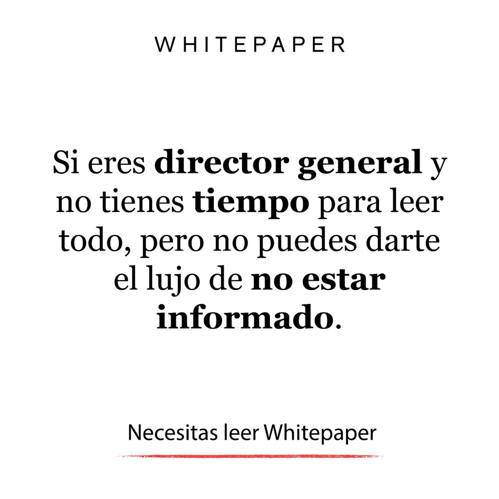Concepto probado en estático: Director general sin tiempo